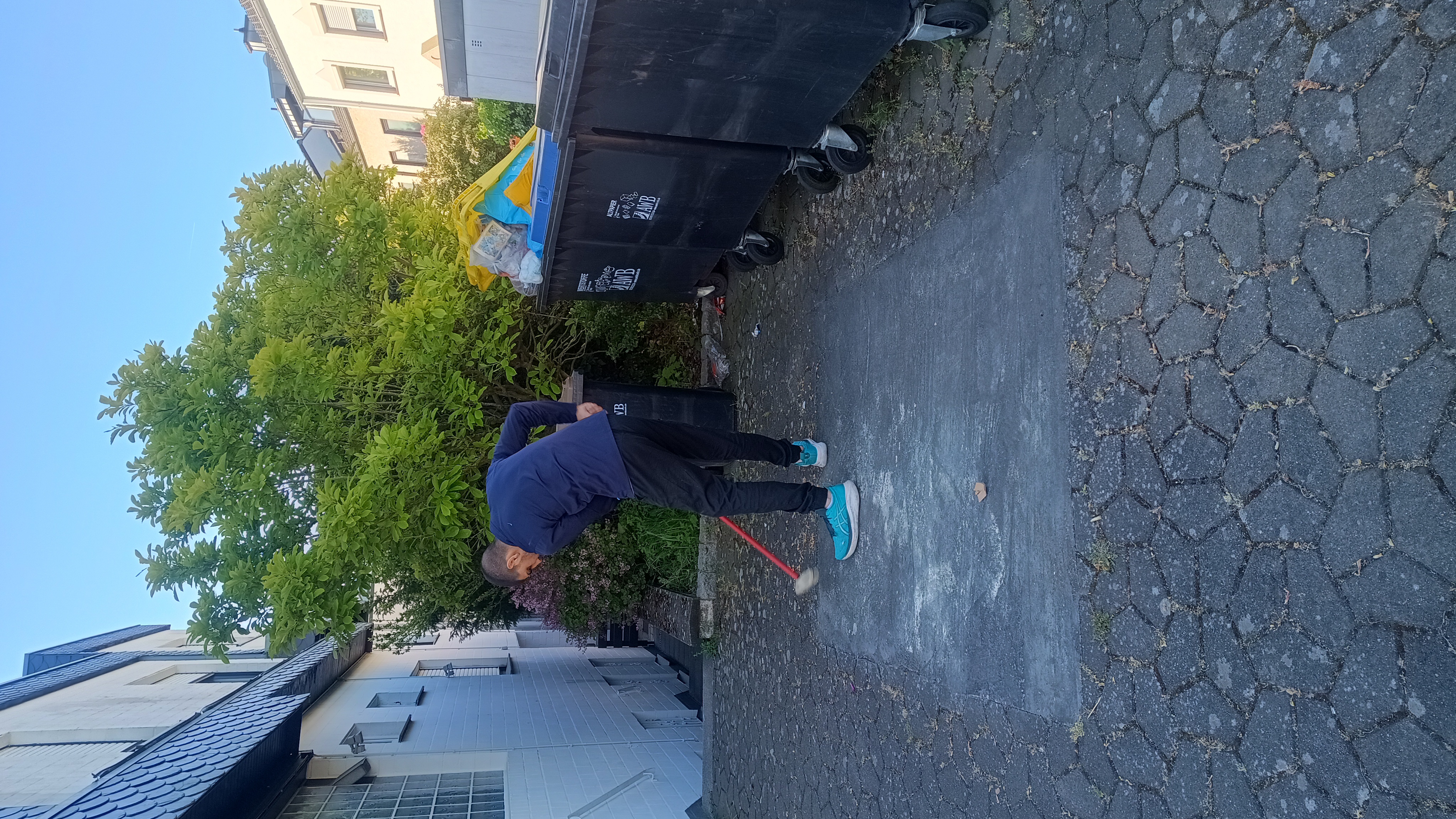 Reinigung nach einer Garten- und Terrassenräumung